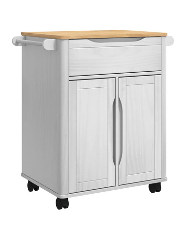 Carrello da Cucina FLORO Bianco 72,5 x 45 x 80 cm