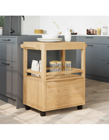 Carrello da Cucina FLORO Marrone cerato 72,5 x 45 x 80 cm