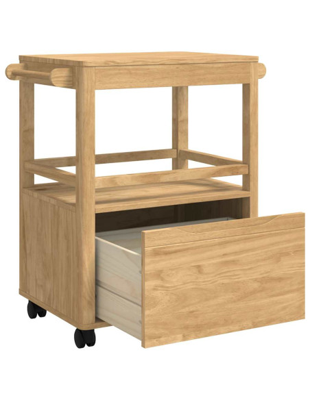 Carrello da Cucina FLORO Marrone cerato 72,5 x 45 x 80 cm