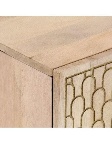 Mobile Lavabo da Bagno 62x33x58cm in Legno Massello di Mango