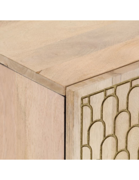 Mobile Lavabo da Bagno 62x33x58cm in Legno Massello di Mango