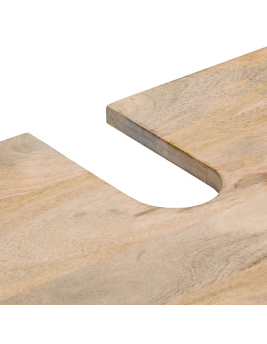 Mobile Lavabo da Bagno 62x33x58cm in Legno Massello di Mango