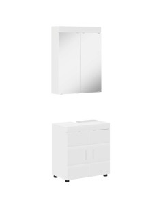 Set di mobili per il bagno TULUM Bianco Legno multistrato 2