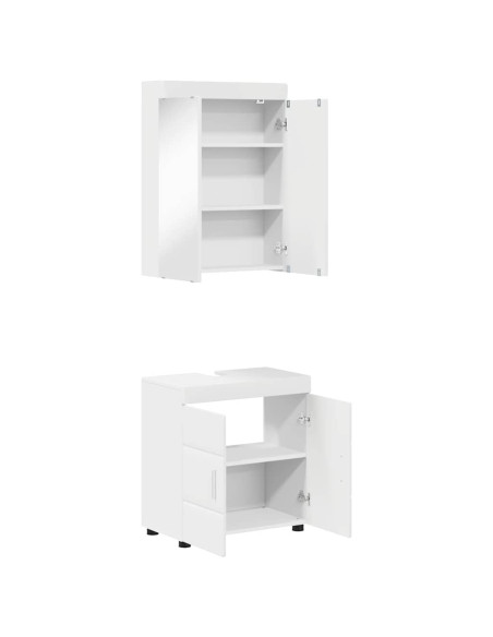 Set di mobili per il bagno TULUM Bianco Legno multistrato