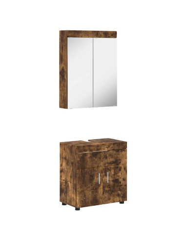 Set di mobili per il bagno TULUM Rovere fumé Legno multistrato