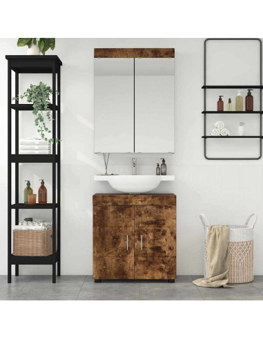 Set di mobili per il bagno TULUM Rovere fumé Legno multistrato