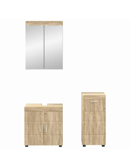 Set di mobili per il bagno con cassetto TULUM Rovere Sonoma
