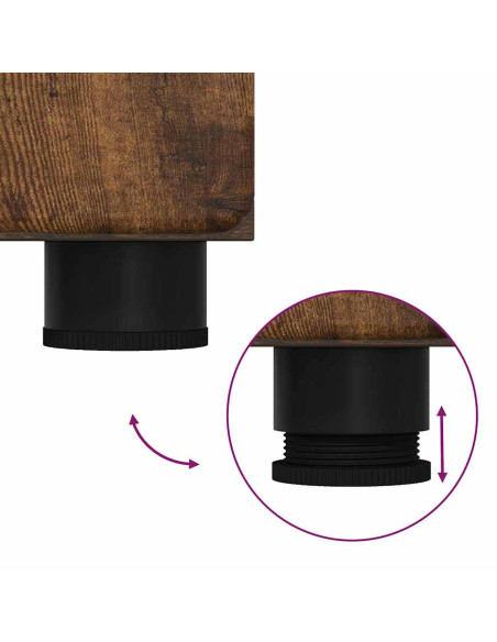 Set di mobili per il bagno TULUM Rovere fumé Legno multistrato