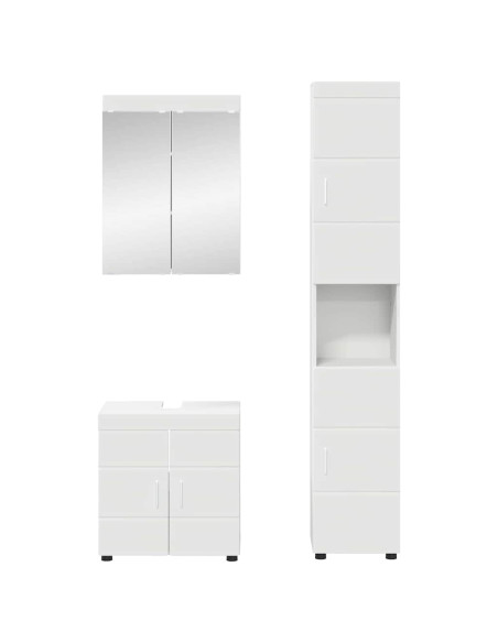 Set di mobili per il bagno TULUM Bianco Legno multistrato