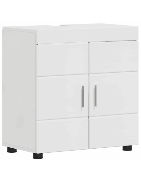 Set di mobili per il bagno con cassetto TULUM Bianco Lucido