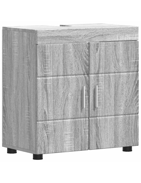 Set di mobili per il bagno con cassetto TULUM Grigio Sonoma