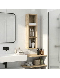 Armadio da bagno a muro Rovere Sonoma 20 x 14 x 70 cm