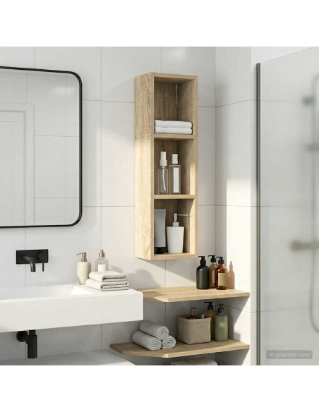 Armadio da bagno a muro Rovere Sonoma 20 x 14 x 70 cm