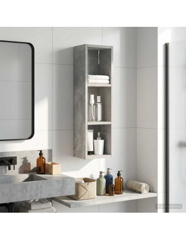 Armadio da bagno a muro Grigio Cemento 20 x 14 x 70 cm