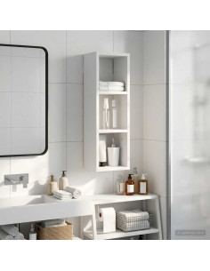 Armadio da bagno a muro Bianco 20 x 16 x 62,5 cm