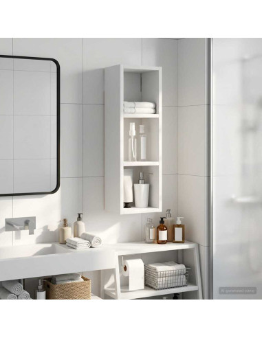 Armadio da bagno a muro Bianco 20 x 16 x 62,5 cm