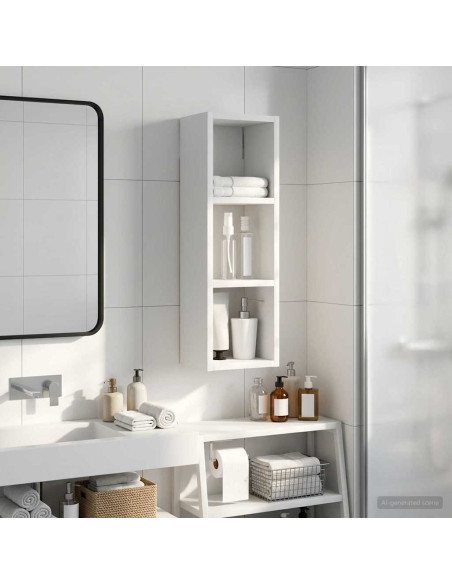 Armadio da bagno a muro Bianco 20 x 16 x 62,5 cm