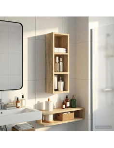 Armadio da bagno a muro Rovere Sonoma 20 x 16 x 62,5 cm