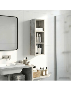 Armadio da bagno a muro Grigio Cemento 20 x 16 x 62,5 cm