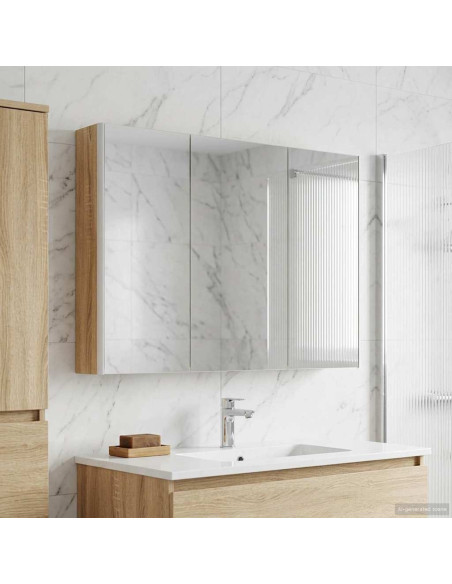 Mobiletto per specchio da bagno Rovere Sonoma