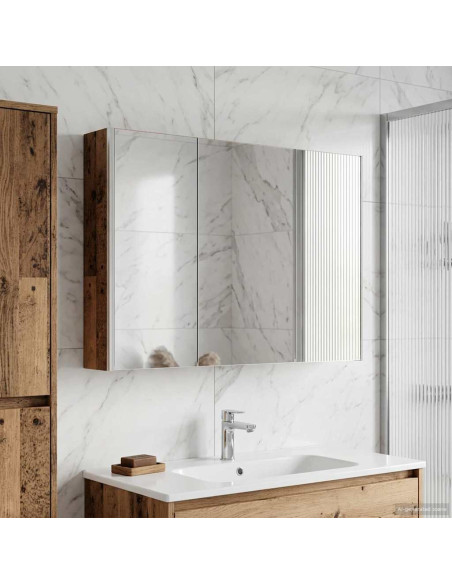 Mobiletto per specchio da bagno Legno vecchio
