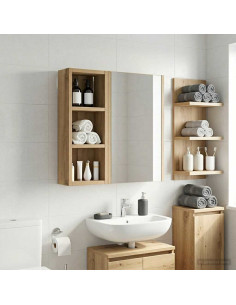Armadio da bagno a muro Rovere Artigianale 20 x 10 x 50 cm