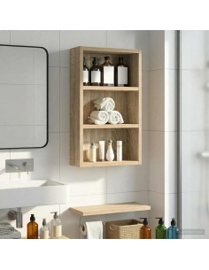 Armadio da bagno a muro Rovere Sonoma 30 x 10 x 50 cm
