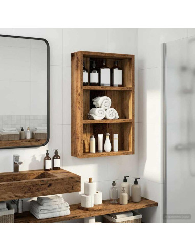 Armadio da bagno a muro Legno vecchio 30 x 10 x 50 cm