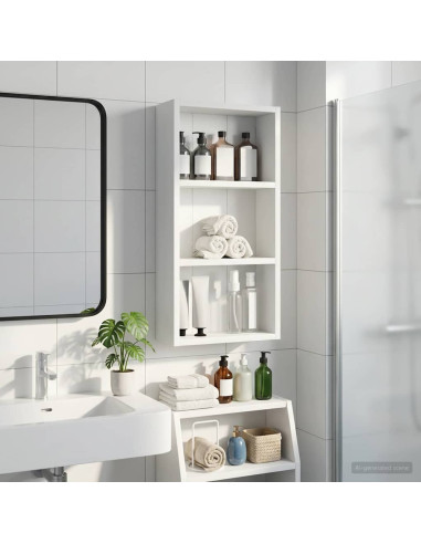 Armadio da bagno a muro Bianco 30 x 10 x 60,5 cm