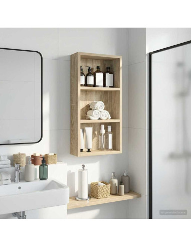 Armadio da bagno a muro Rovere Sonoma 30 x 10 x 60,5 cm