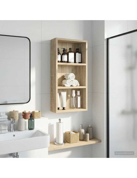 Armadio da bagno a muro Rovere Sonoma 30 x 10 x 60,5 cm