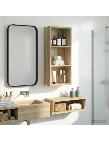 Armadio da bagno a muro Rovere Sonoma 30 x 14 x 70 cm