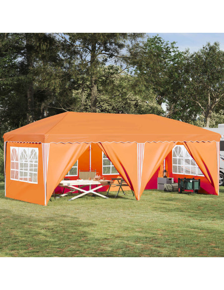 Tenda per feste a pop-up 575 x 288 x 245 cm Arancione