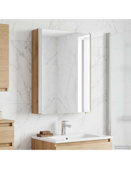 Mobiletto per specchio da bagno Rovere Artigianale