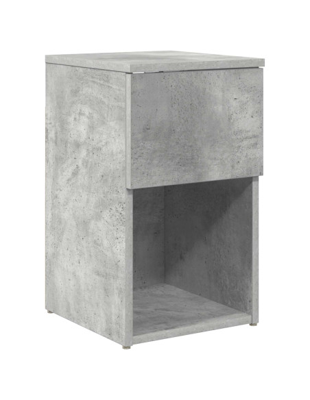 Armadietto per letto Grigio Cemento 29 x 31,5 x 49 cm