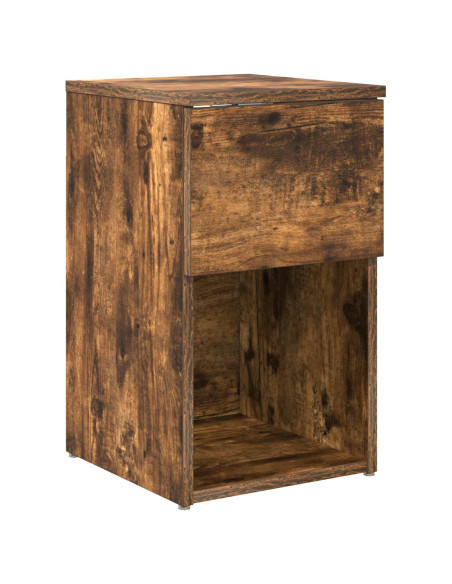 Armadietto per letto Rovere Fumo 29 x 31,5 x 49 cm