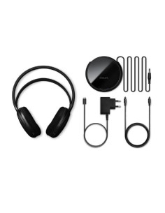 CUFFIE OVER-EAR WIRELESS TV + BASE