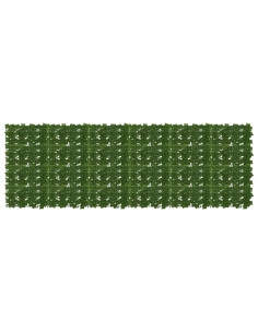 Schermo per balcone con foglie Verde 300 x 100 cm