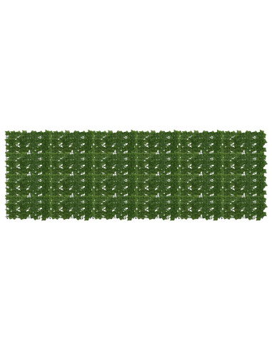 Schermo per balcone con foglie Verde 300 x 100 cm