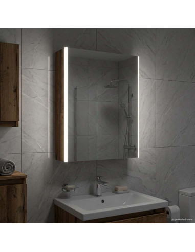 Mobiletto per specchio da bagno Legno vecchio