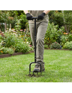 Strumento Aeratore per Prato Nero 95 x 27 cm Plastica