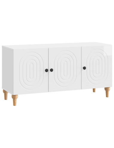 Mobile TV Bianco Lucido 99 x 34,5 x 50 cm Legno ingegnerizzato