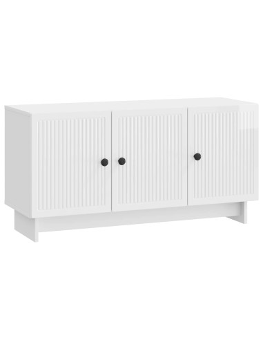 Mobile TV Bianco Lucido 99 x 34,5 x 50 cm Legno ingegnerizzato