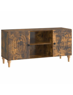 Mobile TV Rovere Fumo 102 x 34,5 x 50 cm Legno ingegnerizzato