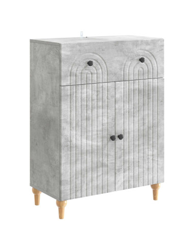 Credenza Grigio Cemento 66 x 34,5 x 90 cm Legno ingegnerizzato