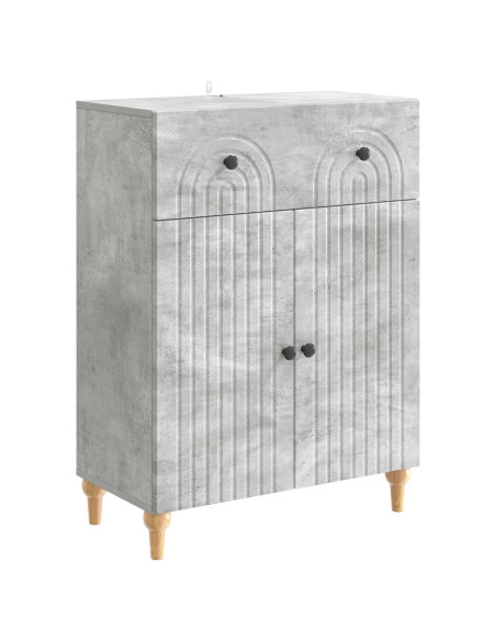 Credenza Grigio Cemento 66 x 34,5 x 90 cm Legno ingegnerizzato