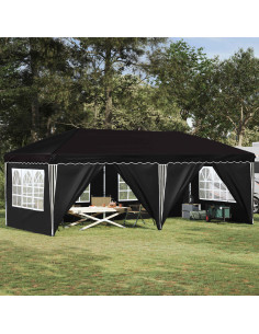 Tenda per feste a pop-up 575 x 288 x 245 cm Nero