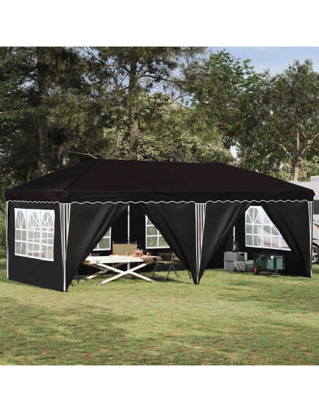Tenda per feste a pop-up 575 x 288 x 245 cm Nero
