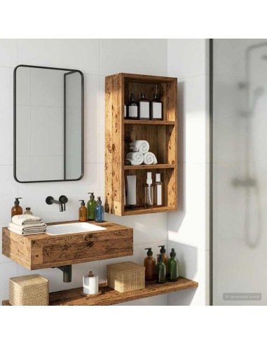 Armadio da bagno a muro Legno vecchio 30 x 16 x 62,5 cm