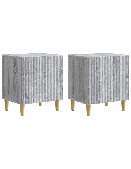 Armadio da Notte 2 pcs Grigio Sonoma 43 x 34,5 x 50 cm